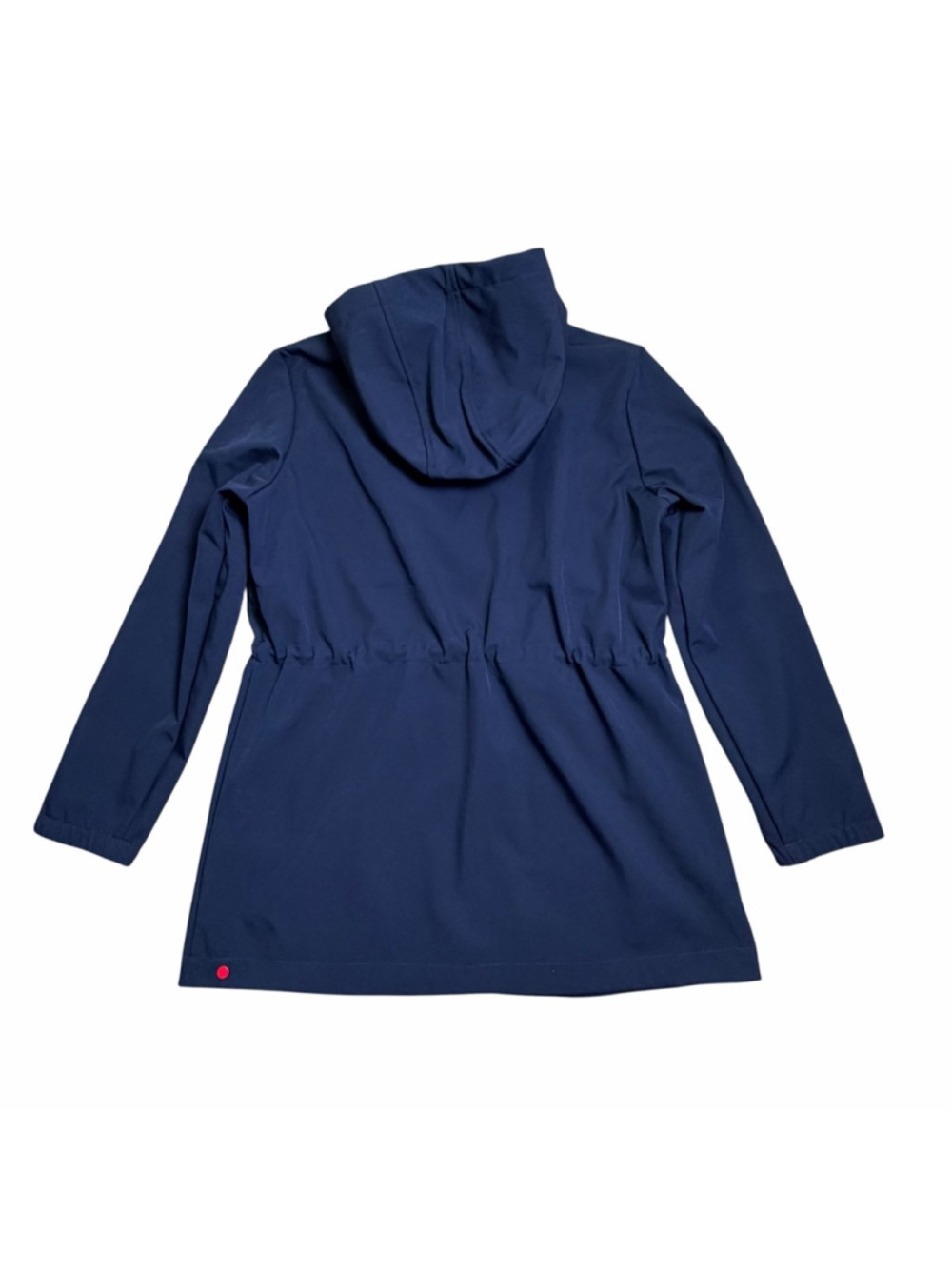 Hunter Navy Hooded Jacket Classic Florence Adjustable Drawcord Zip Front Large - Picture 8 of 11